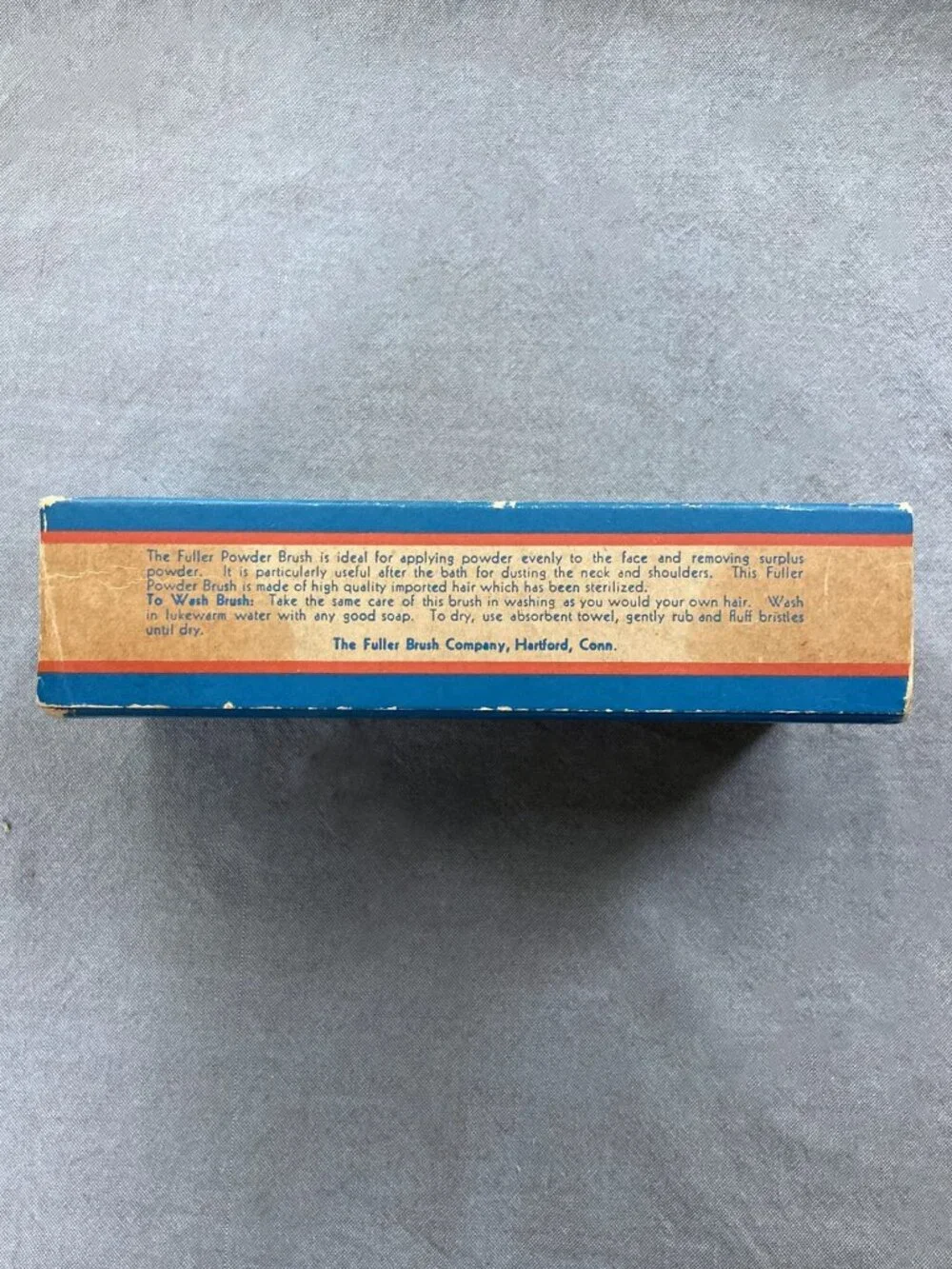 NOS Vintage Fuller Powder Brush Original Box Fullerex Handle Soft Bristles